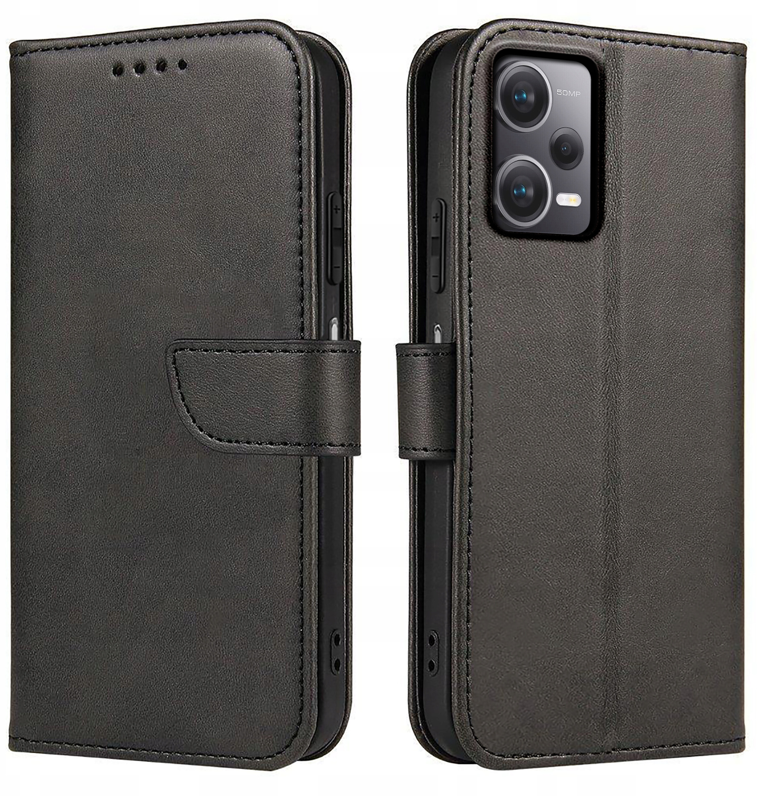 Etui do Xiaomi Redmi Note 12 5G Skórzane PORTFEL SKIN CASE + Szkło 9H – Ochrona i styl w jednym