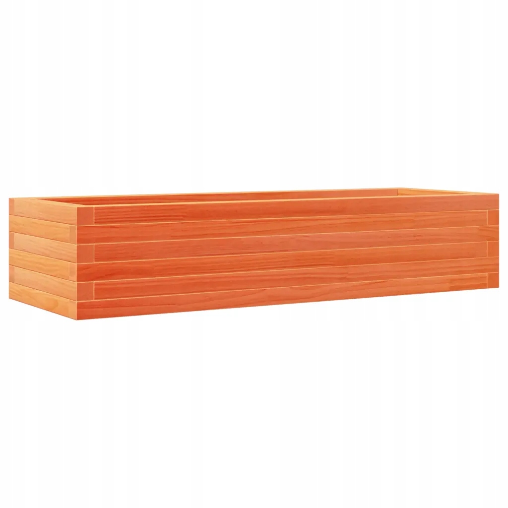 Donica ogrodowa z litego drewna sosnowego – Woskowy brąz, 110x40x23cm