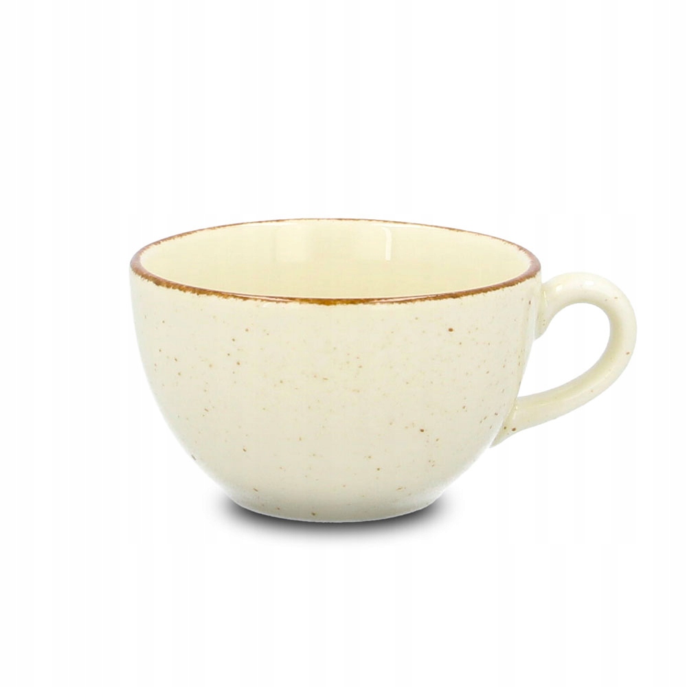 Porcelanowa filiżanka w kolorze beżowym – Idealna do każdej okazji
