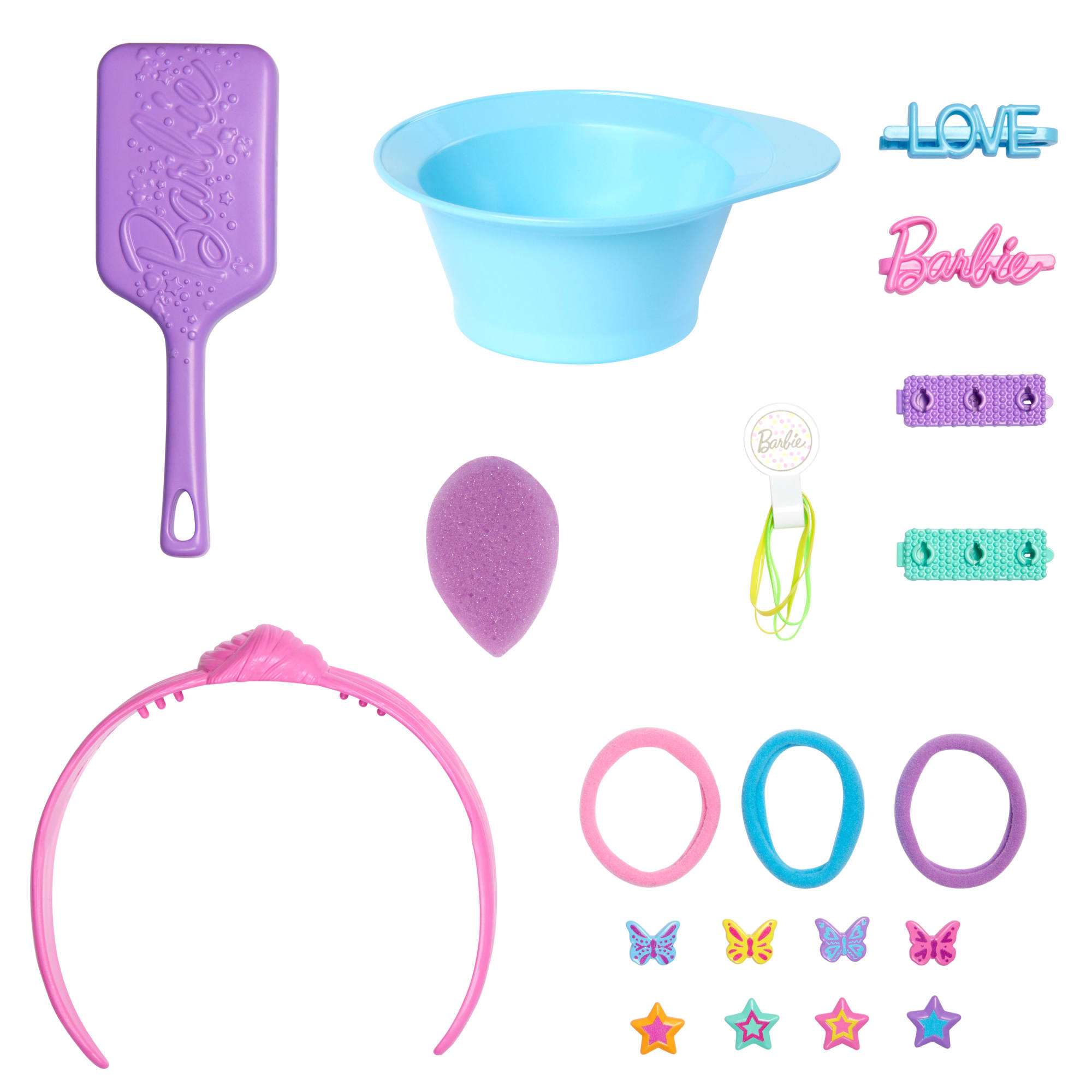 Kolorowe pasemka i akcesoria do stylizacji