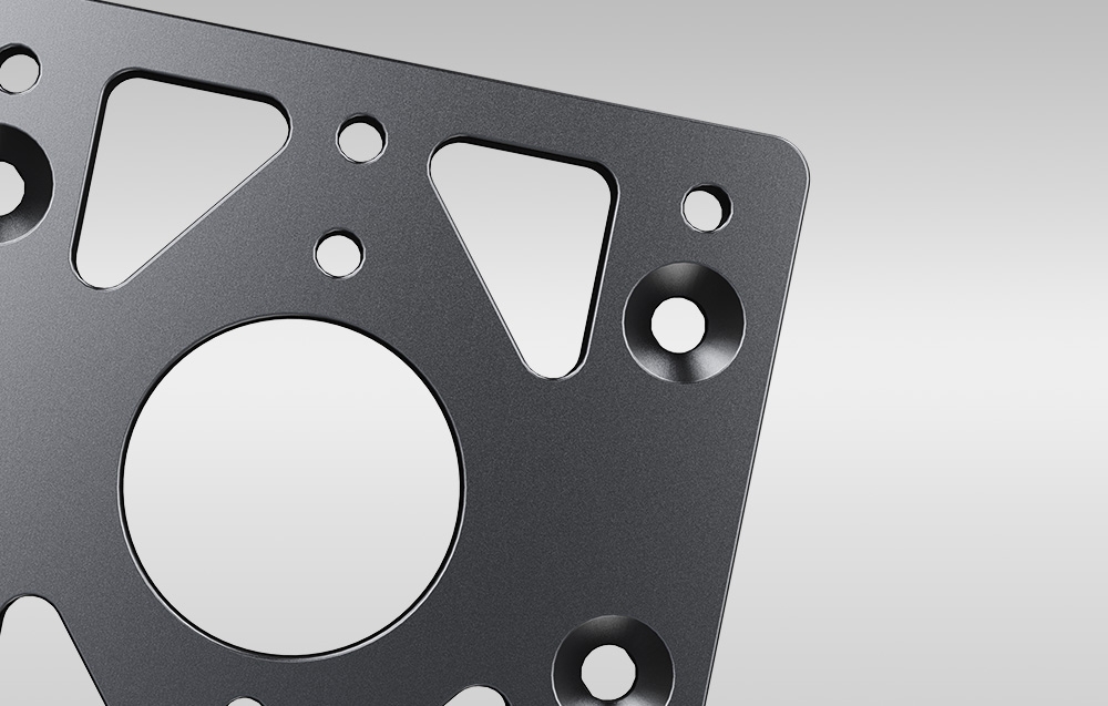 Zbliżenie na bazę do mocowania gadżetów gamingowych,