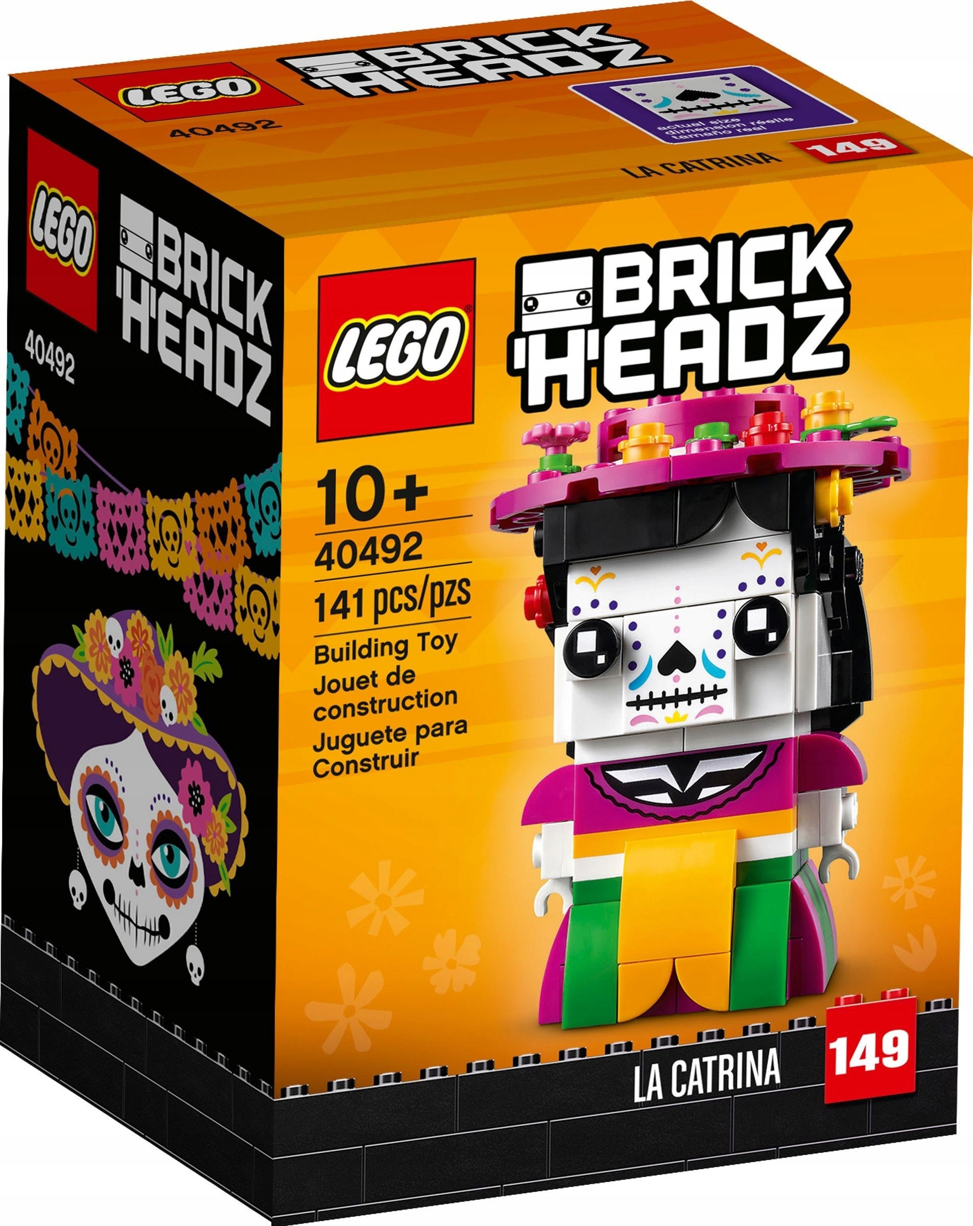 LEGO BrickHeadz 40492 Szkieletowa dama – Kreatywna zabawa w stylu meksykańskim