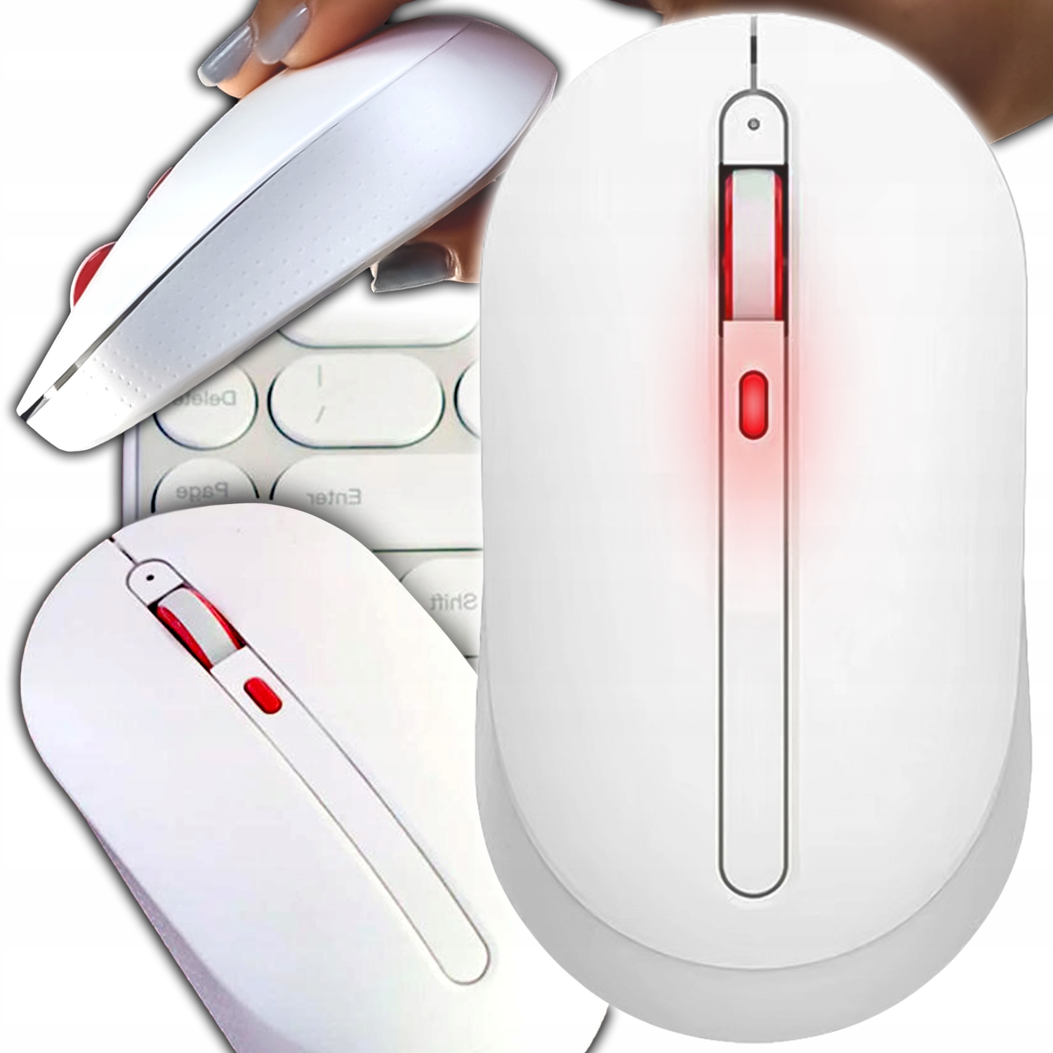 Xiaomi MWMM01 bezprzewodowa mysz USB + Bluetooth 2w1 – Cicha i oburęczna