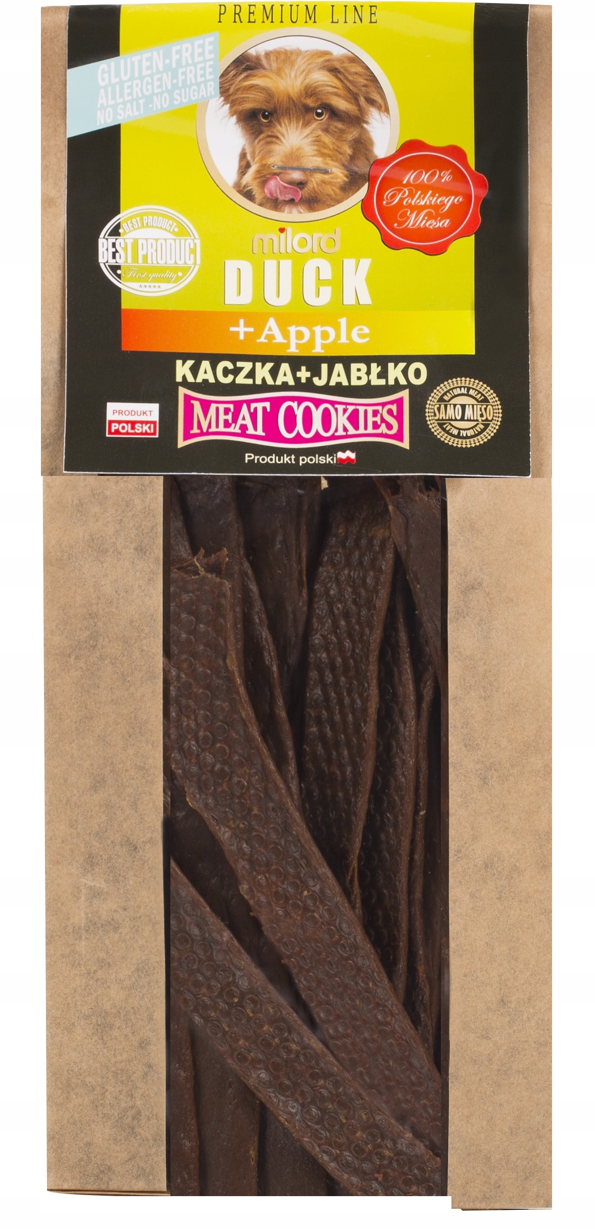 Ciastka dla psa z kaczką i jabłkiem 80 g – przysmak dla Twojego pupila