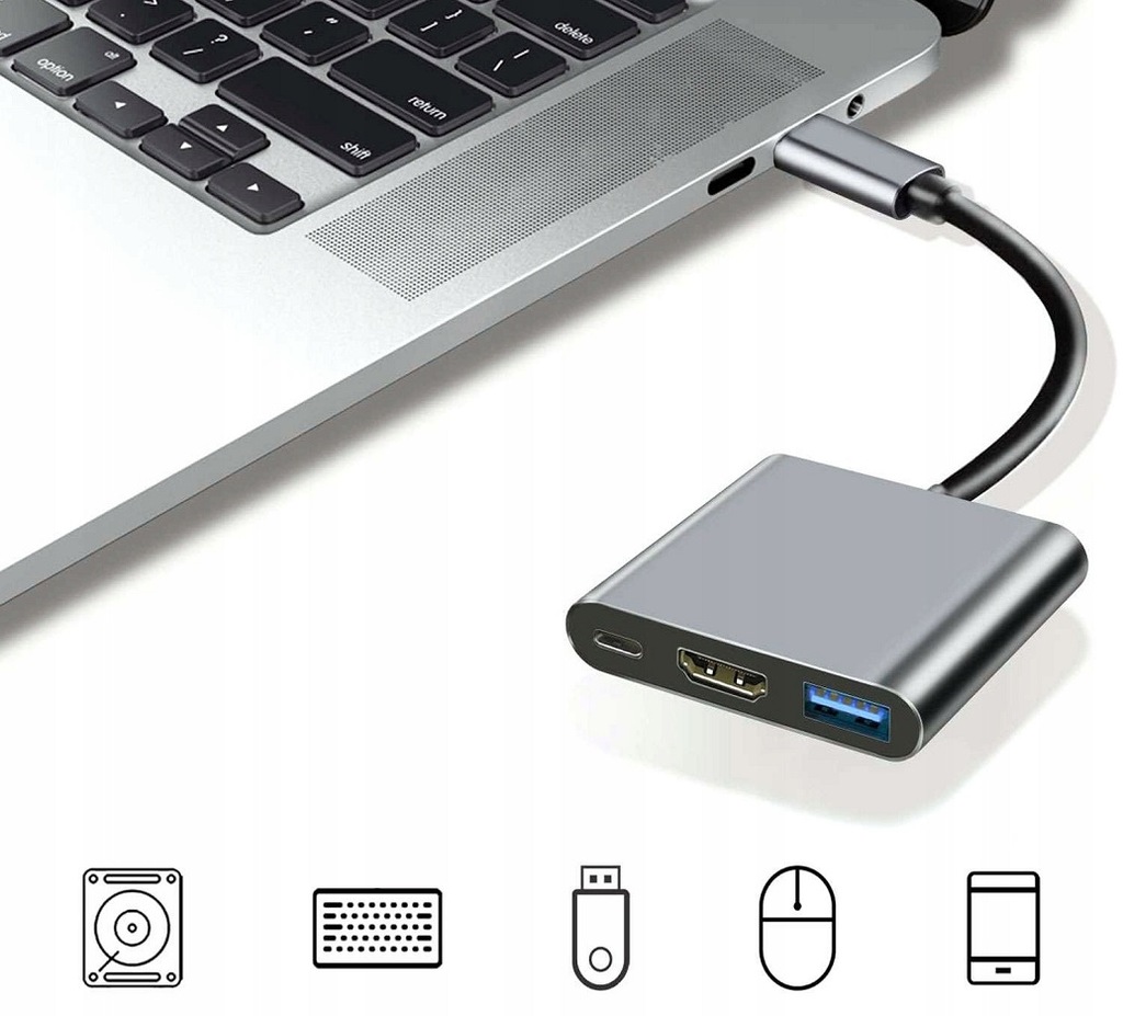 Adapter USB Platinet Platinet adapter Multimedia 3in1 – Wszechstronność w Twoich rękach