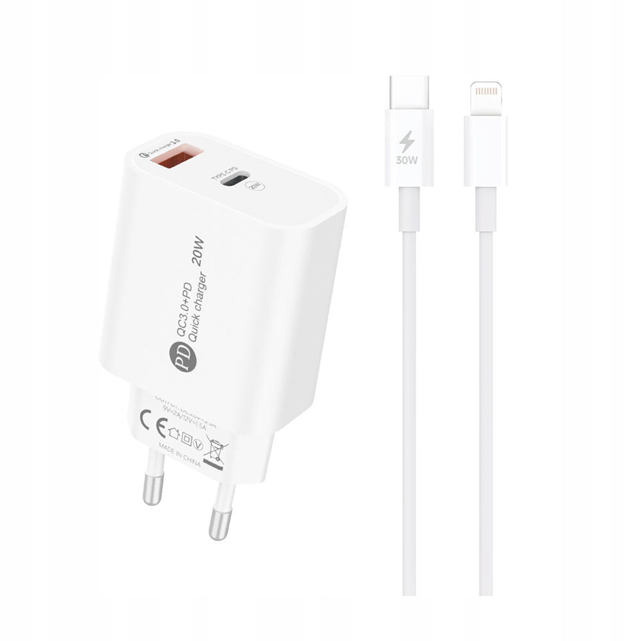 Kabel USB-C - Lightning o długości 1 metra w zestawie – Wygoda użytkowania