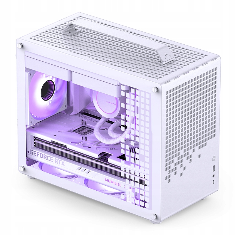 Obudowa Jonsplus Z20 Micro-ATX – Elegancja i funkcjonalność w białym wydaniu