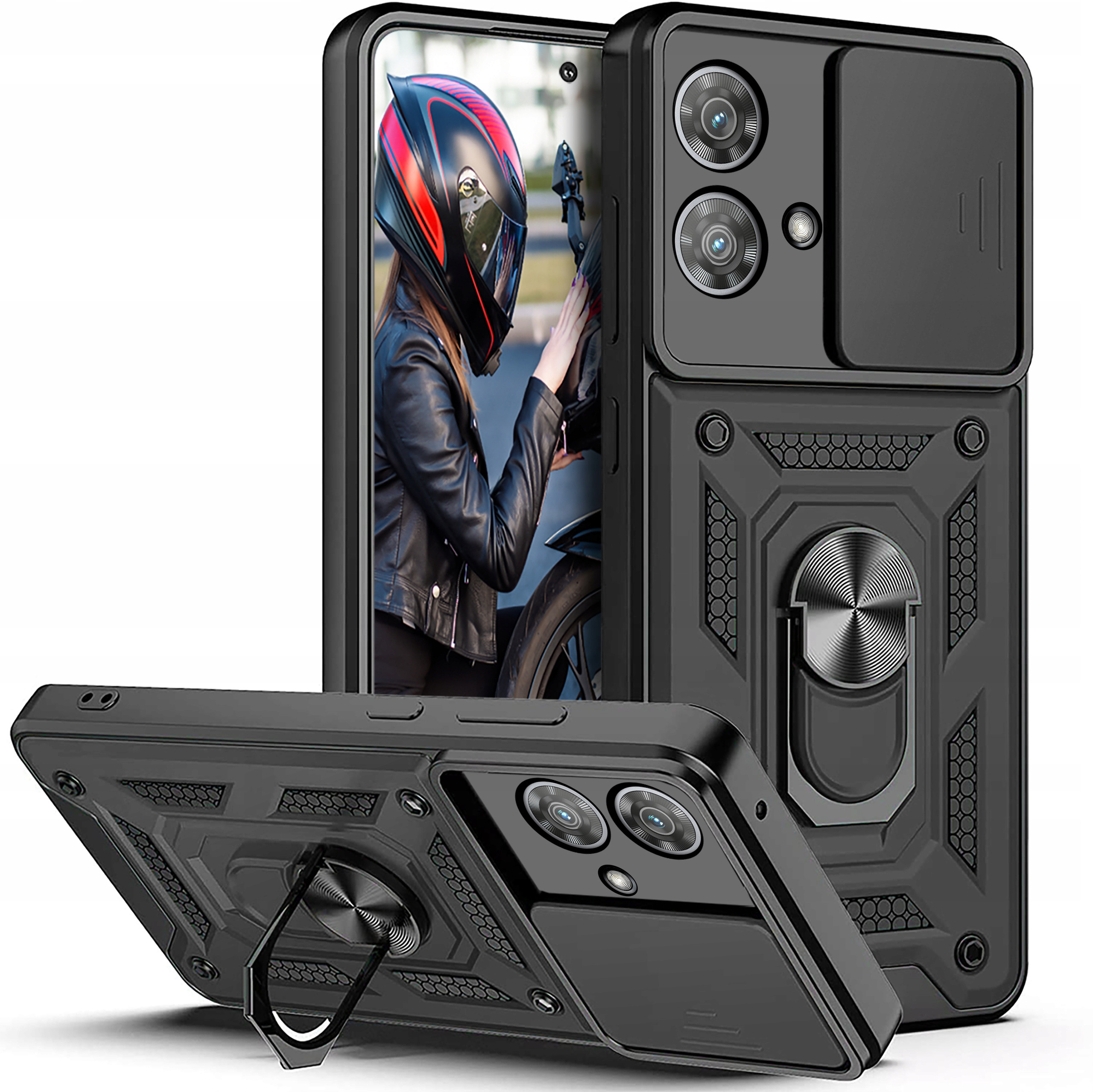 Funkcja stojaka i zaczepu na palec