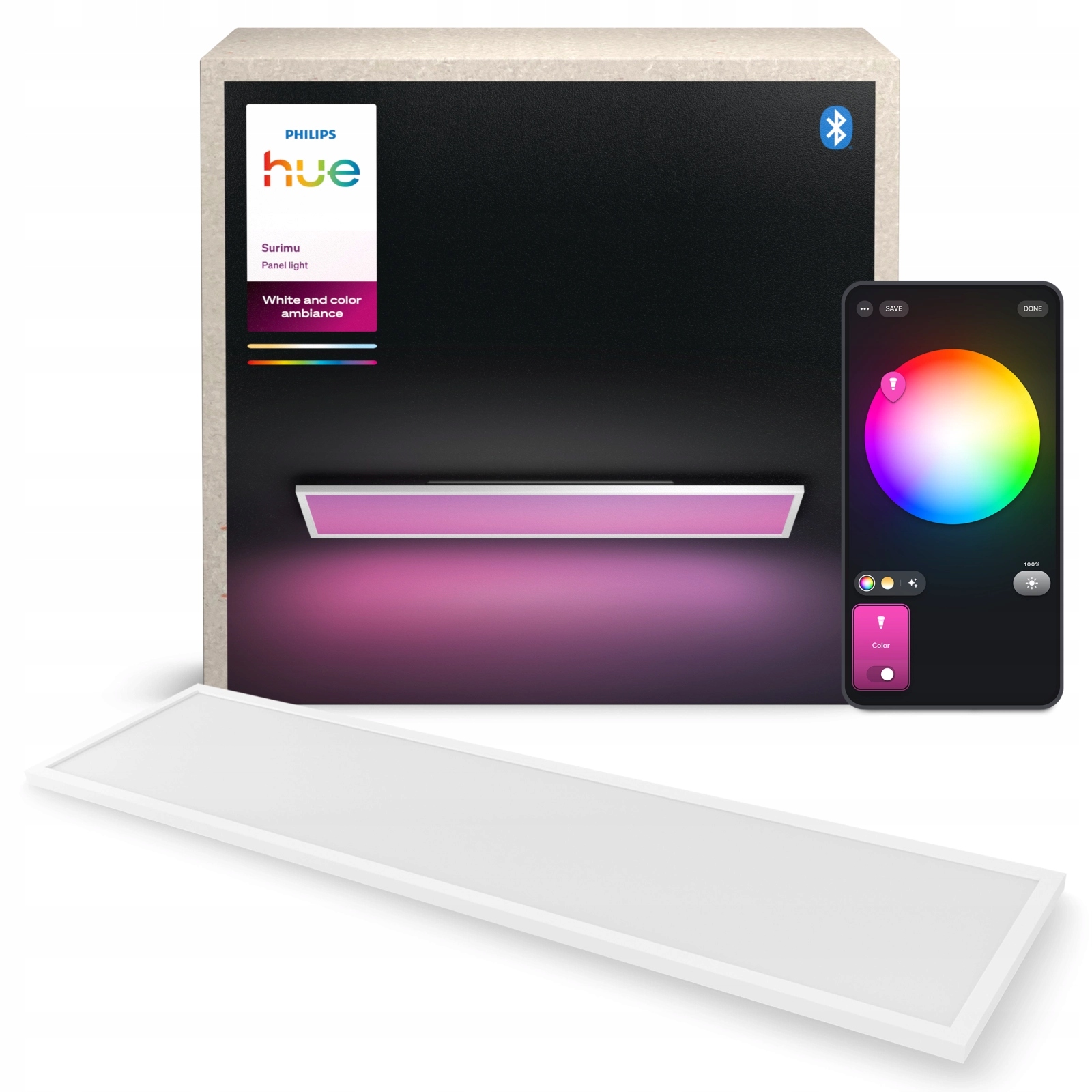 Philips Hue White and Color Ambiance Surimu – Nowoczesny panel LED do Twojego wnętrza