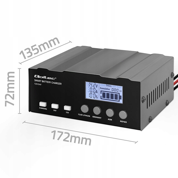 Precyzyjne 4-stopniowe ładowanie – Optymalne dostosowanie do stanu akumulatora