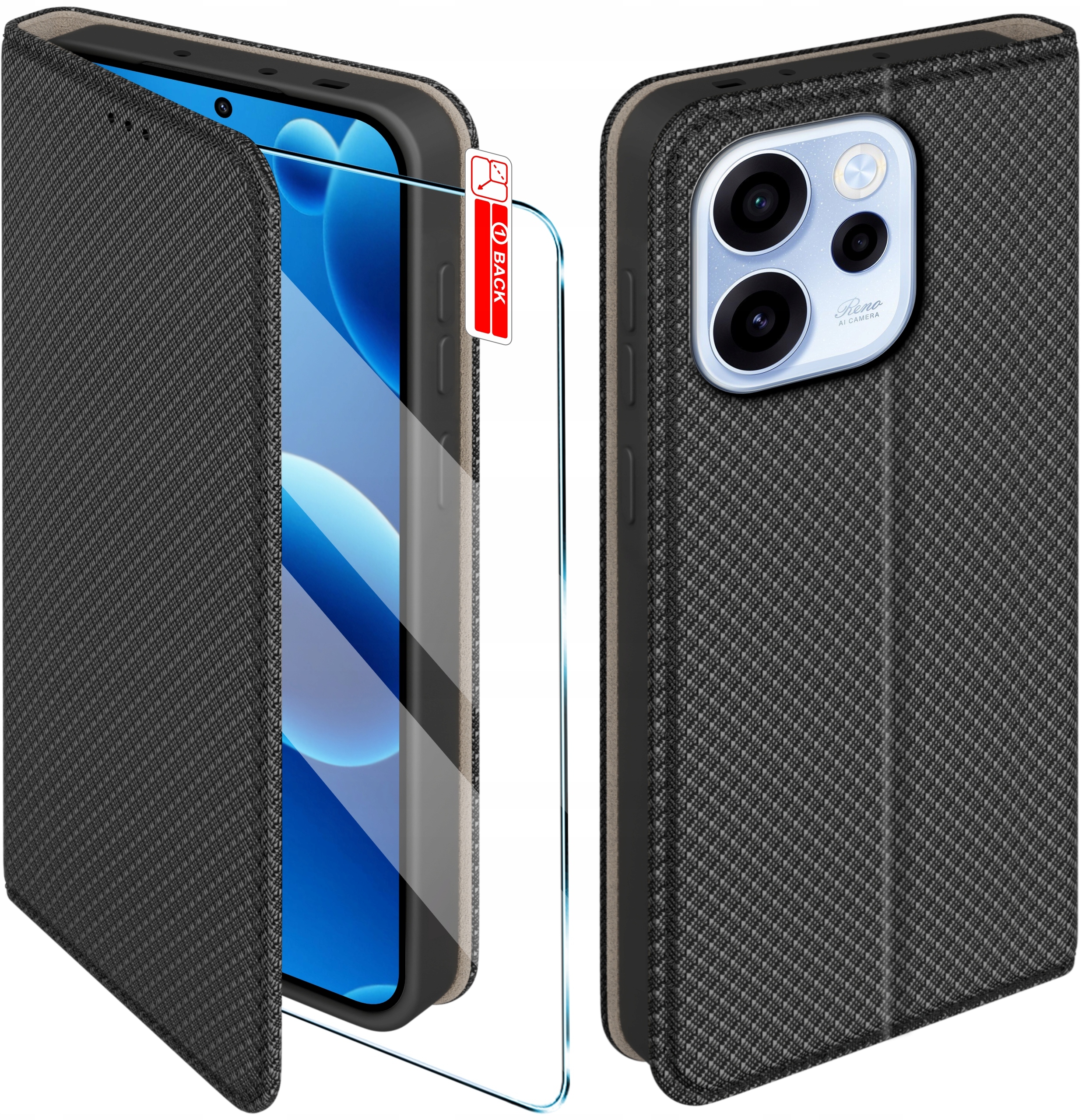 Etui z klapką do Oppo Reno 15 5G – Elegancka ochrona dla Twojego smartfona