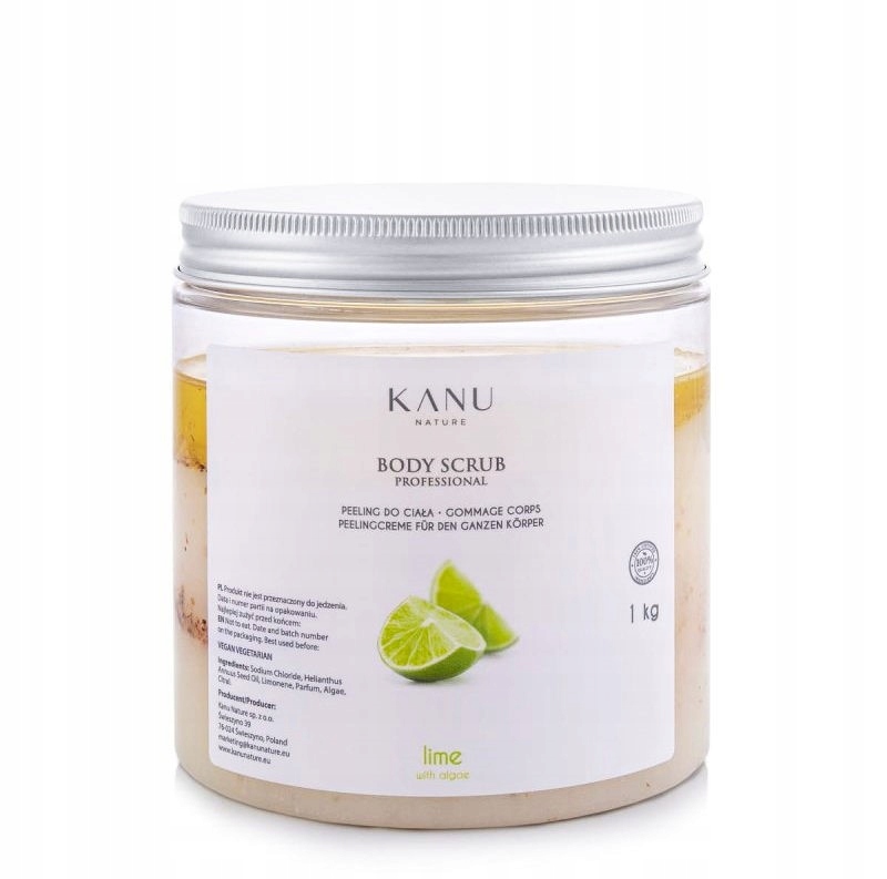 KANU Nature Peeling solny Limonka z Algami – pielęgnacja dla Twojej skóry