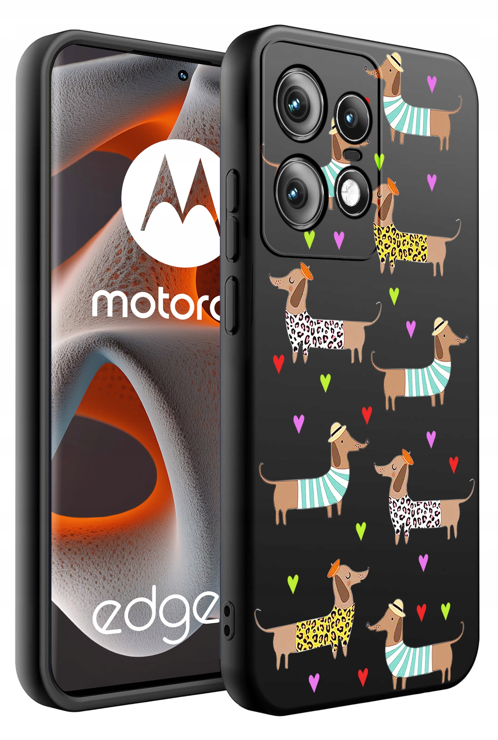 Etui do Motorola Moto EDGE 50 Pro WZORY | Silikonowe Matt Case – Ochrona i styl w jednym