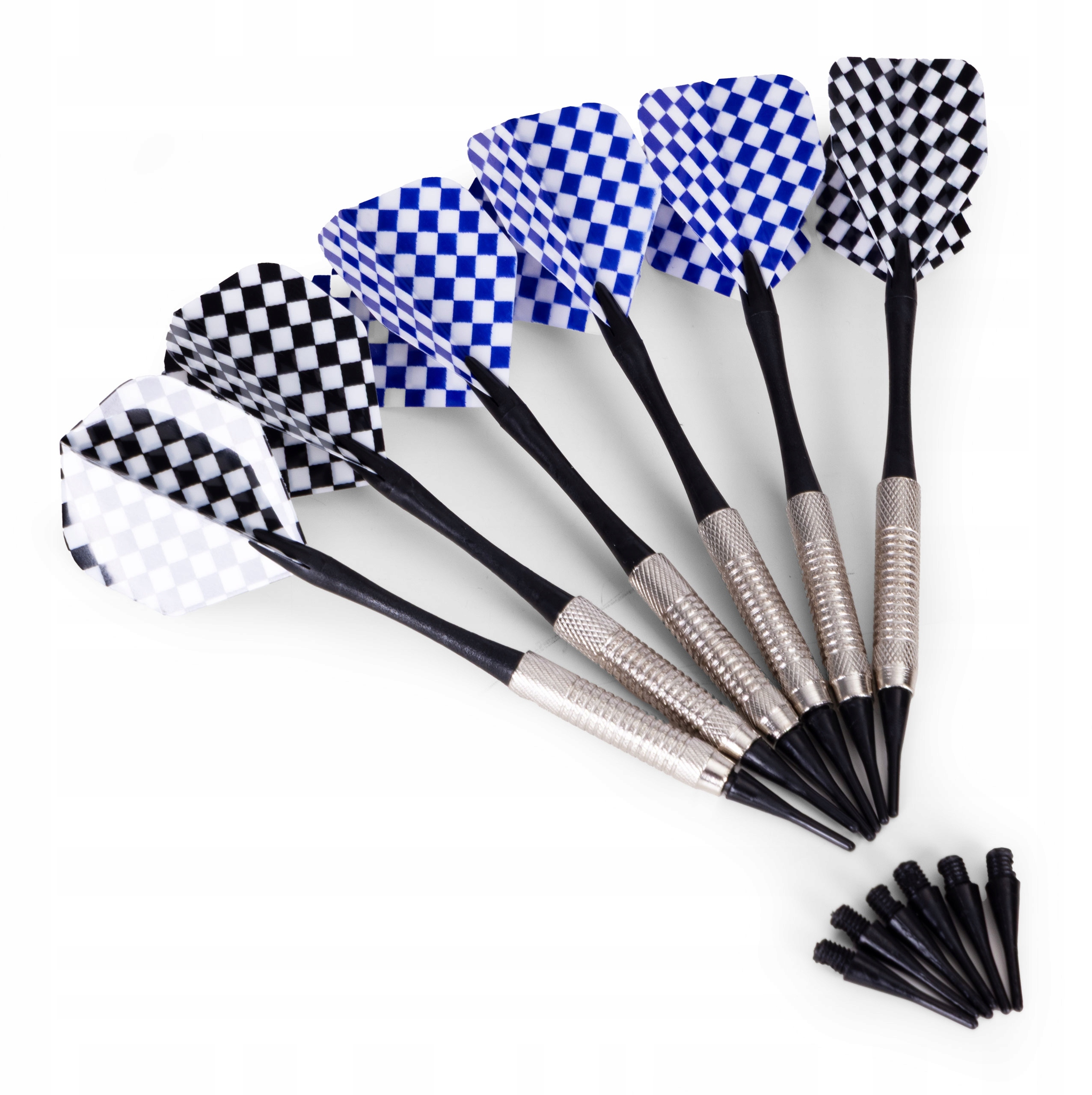 Zestaw 6 rzutek z wymiennymi grotami – gotowe do rywalizacji