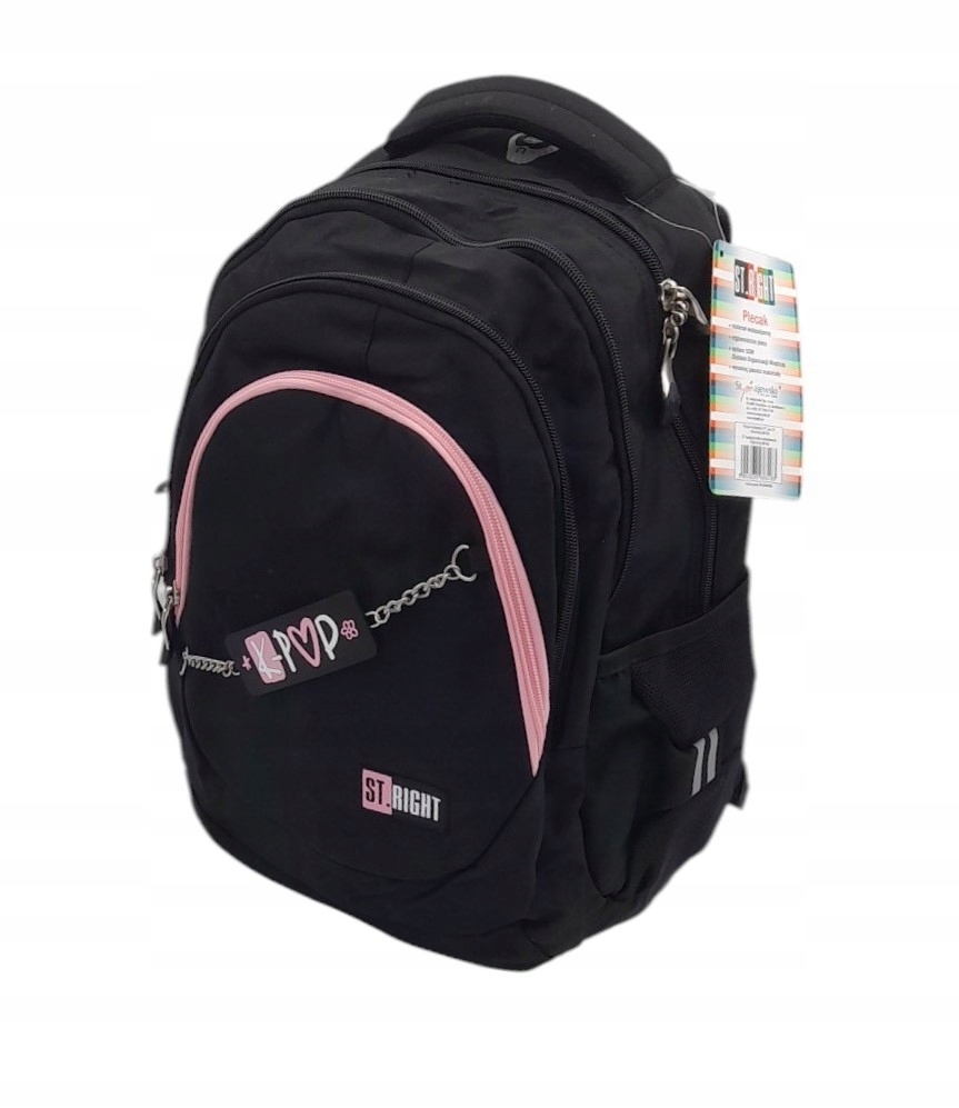 Plecak 4-komorowy ST.RIGHT BP-06 Pink K-POP – Idealny towarzysz dla Twojego dziecka