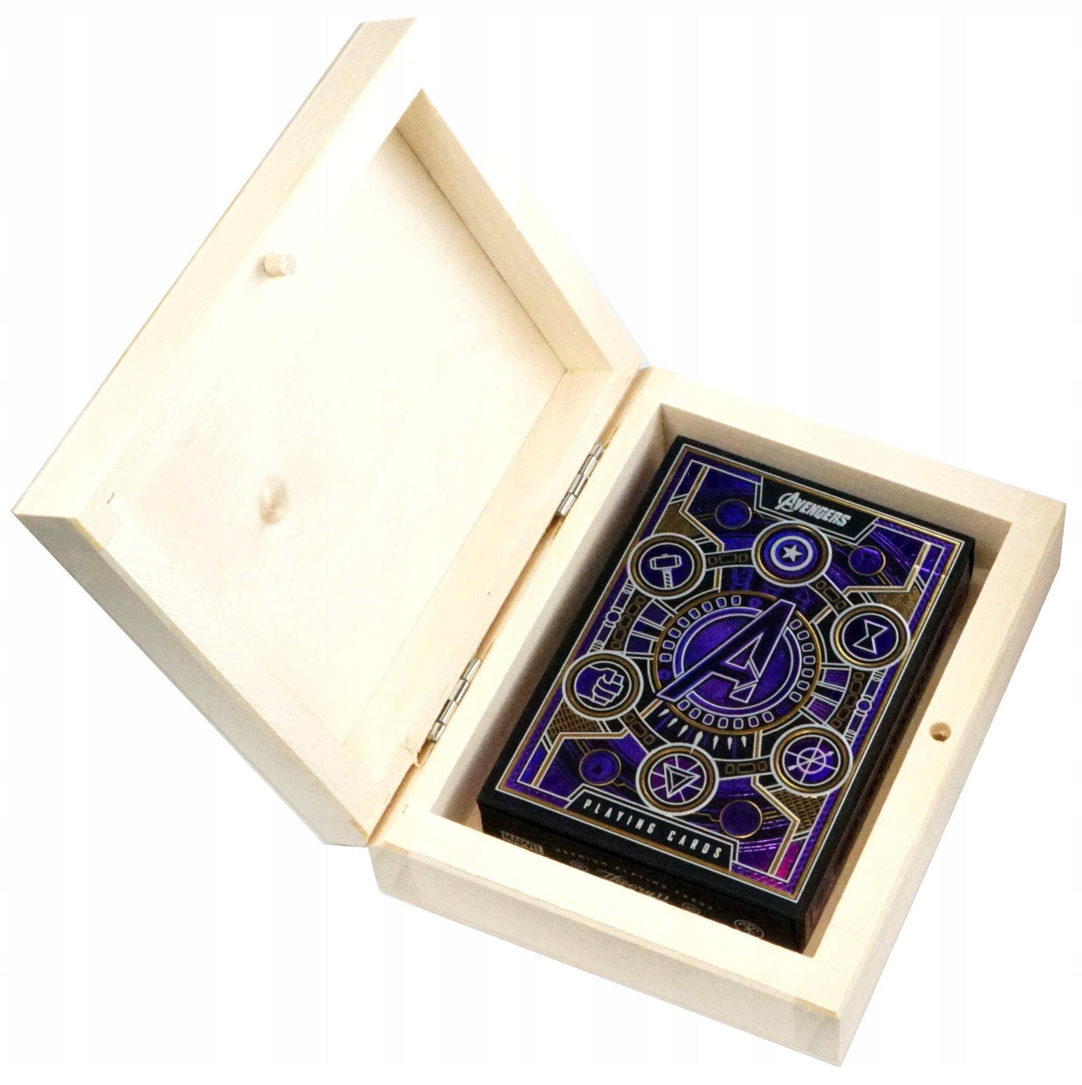 Karty do Gry BICYCLE AVENGERS INFINITY SAGA 1 TALIA w Drewnianym Pudełku – Doskonała zabawa dla całej rodziny