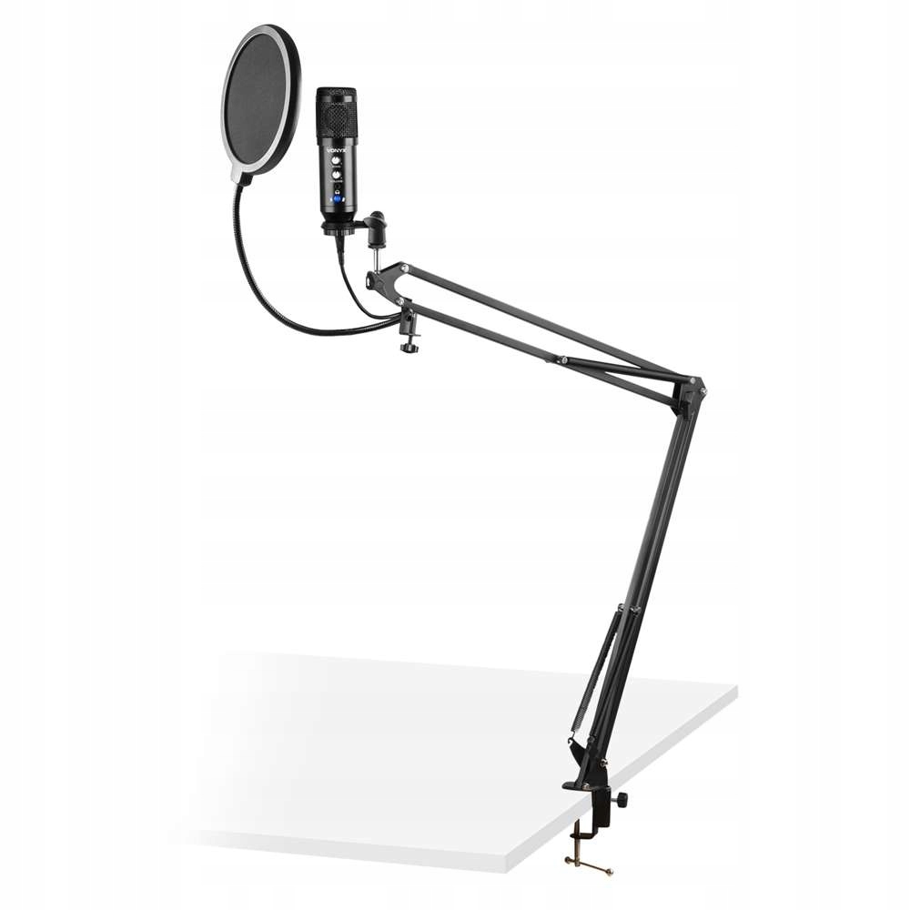 Mikrofon studyjny USB Vonyx CMS320B – Idealny do nagrań i streamingu