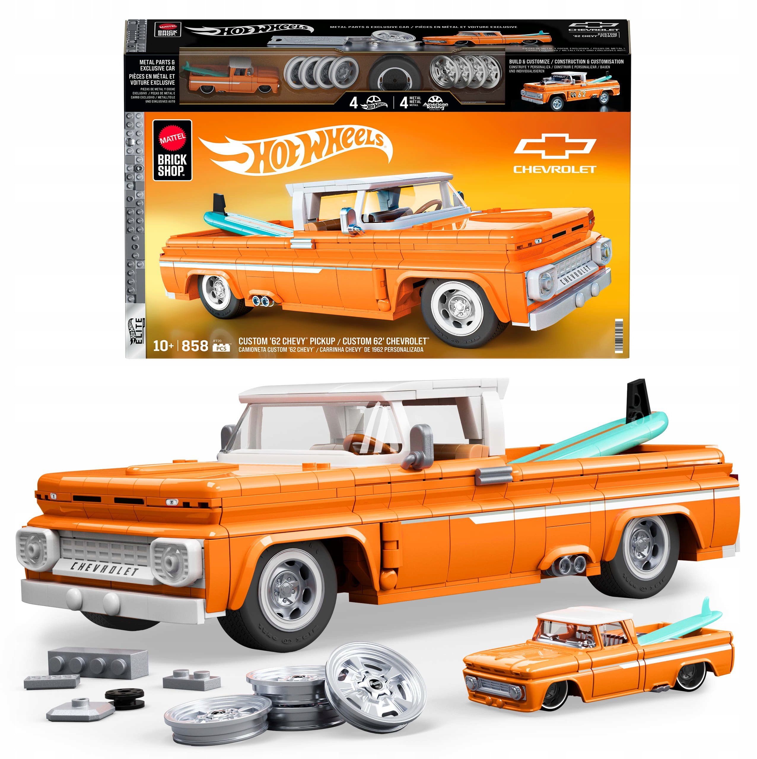 Brick Shop Hot Wheels Elite Series Custom '62 Chevy Pickup – Zbuduj swój amerykański klasyk