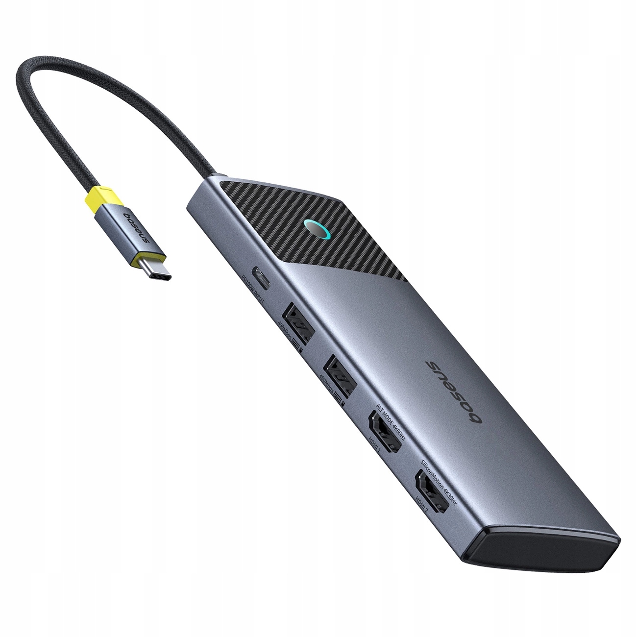 HUB USB Baseus Metal Gleam Series II 7w1 – Wszechstronność i wydajność w jednym