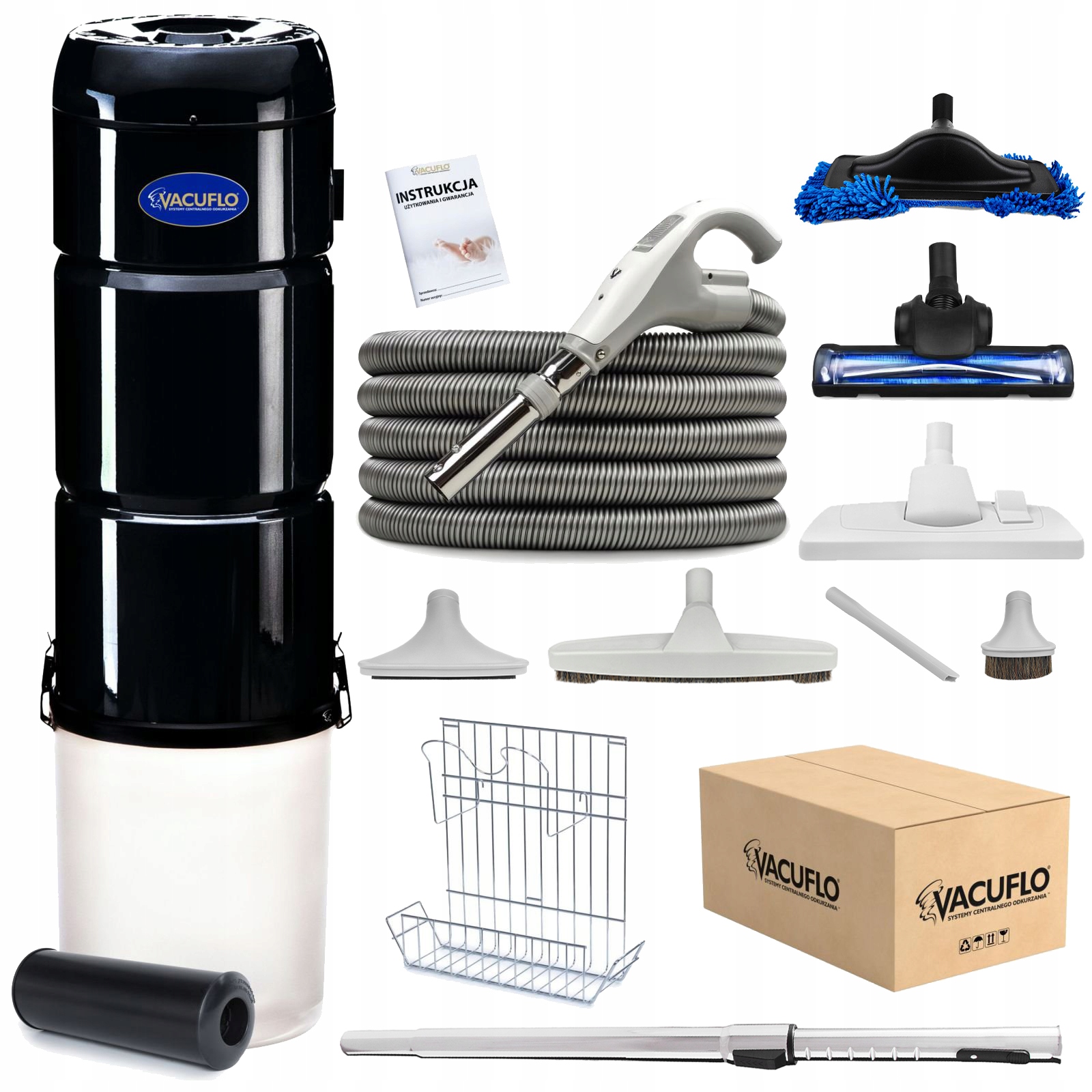 Odkurzacz centralny Vacuflo TC 288 + Zestaw Gold – Wydajność i wygoda sprzątania
