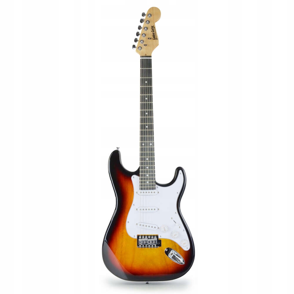 Klasyczny kształt Stratocaster w kolorze sunburst