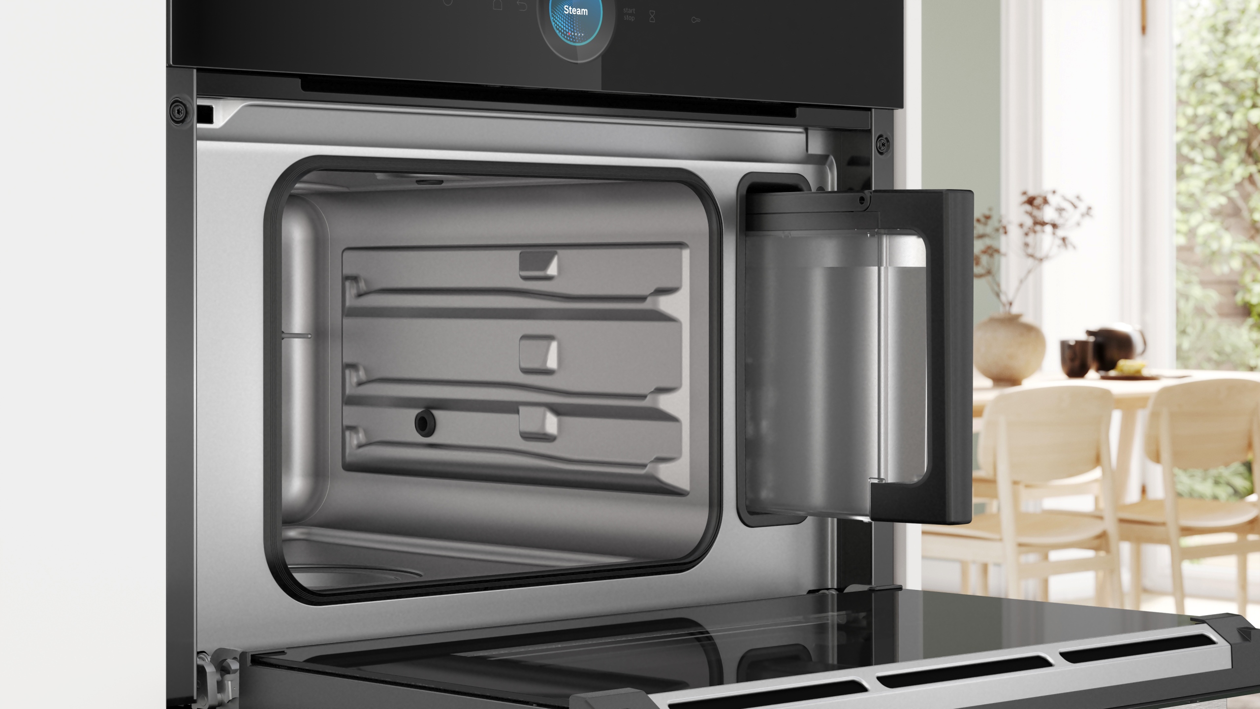 Łatwe czyszczenie dzięki całkowicie szklanym drzwiom