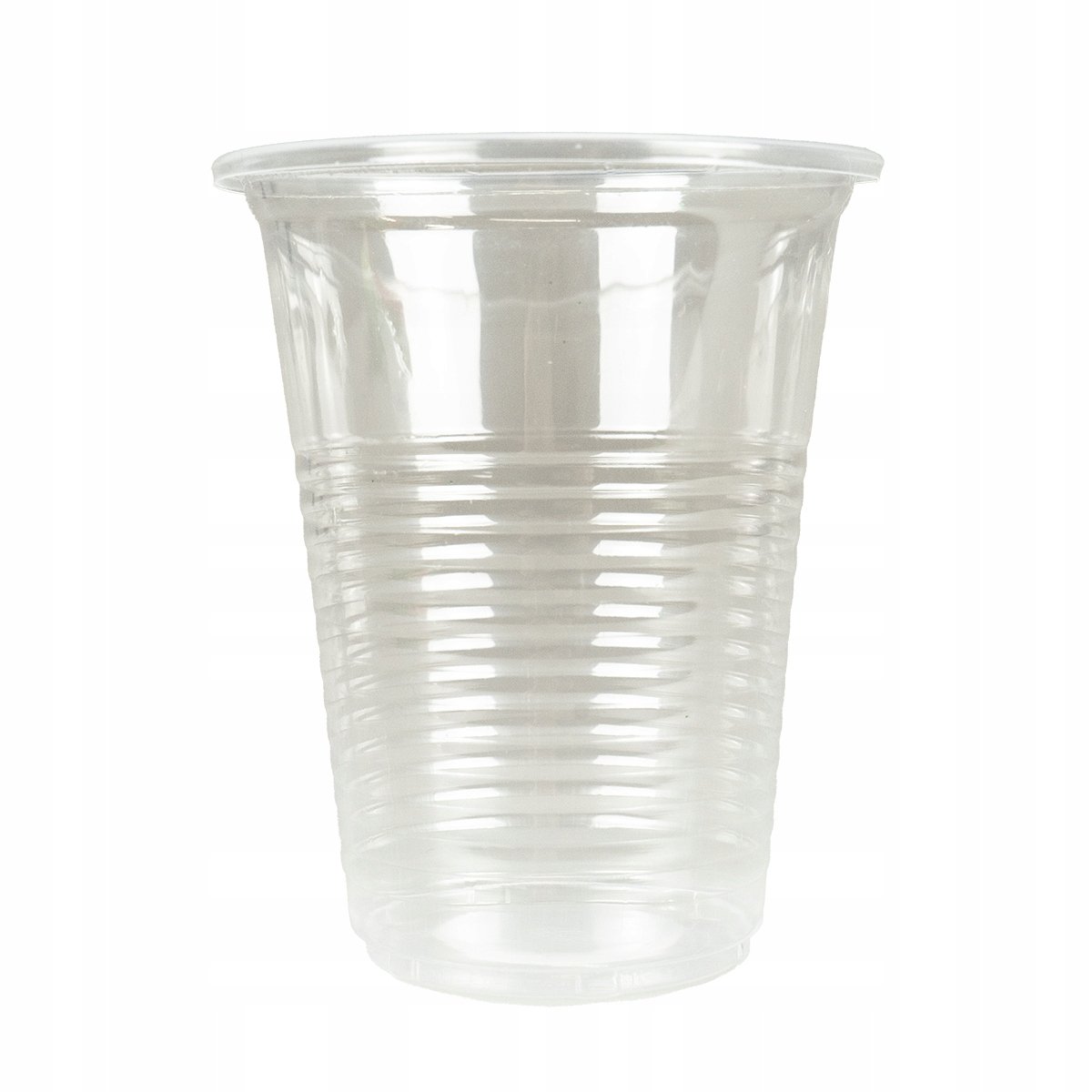 Przezroczyste kubki plastikowe o pojemności 200 ml