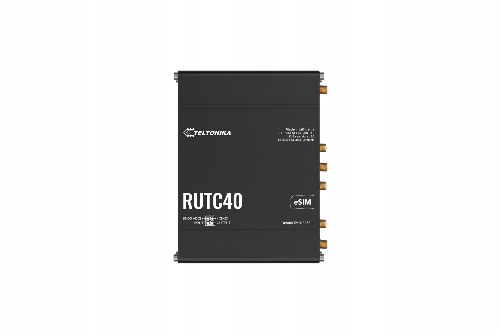 Промышленный роутер Teltonika RUTC40 4G LTE Cat 4 WiFi 6 Docker (RUTC40000000)