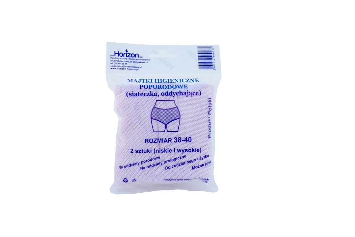 HORIZON Majtki poporodowe siatka 38-40 – Komfort i higiena po porodzie