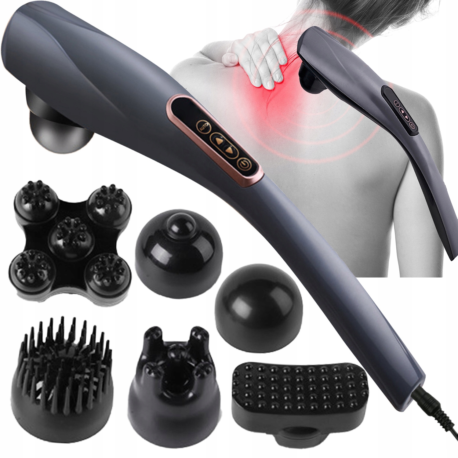 Masażer do Ciała Długi Uchwyt Sieciowy YT-1708AL – Twoje wsparcie w relaksie i zdrowiu