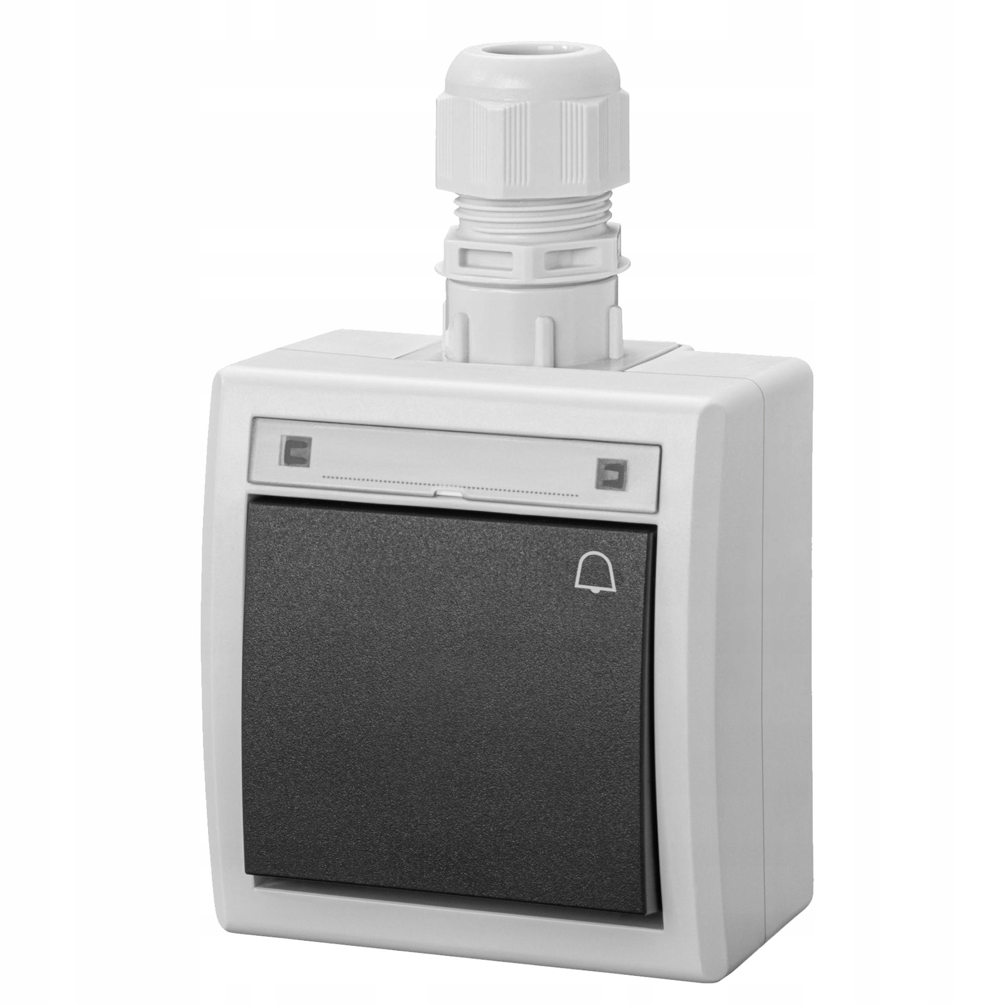 AQUANT 2K łącznik natynkowy zwierny dzwonek IP65 szary 5005-65 – Niezawodne rozwiązanie do Twojego domu
