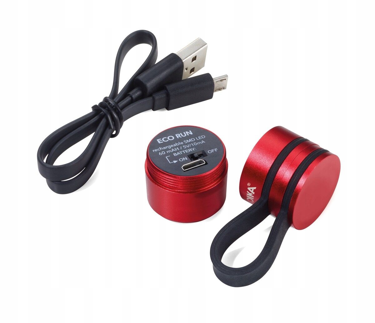 Wygodne ładowanie USB i dwa stopnie natężenia światła