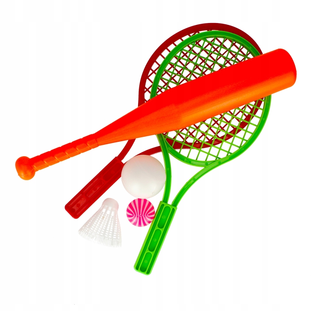 Zestaw 3w1: Plażowy tenis, baseball i badminton