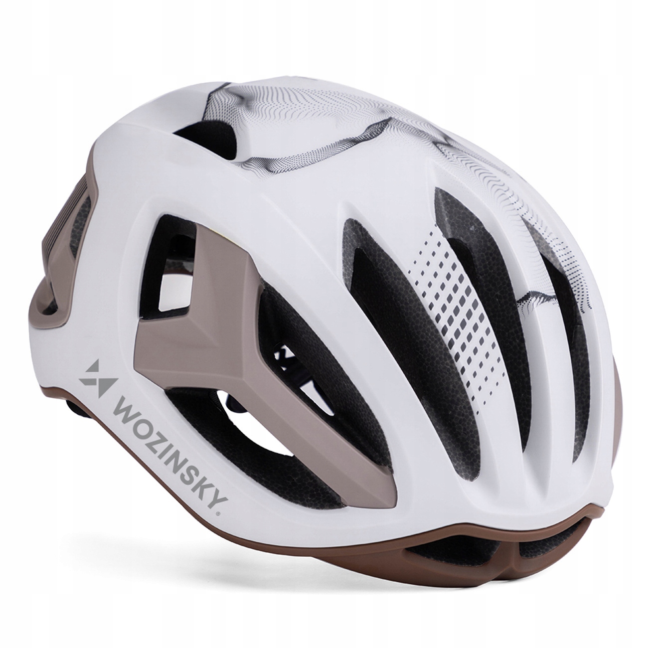 Kask rowerowy szosowy Wozinsky ultracienki L - taupe – Bezpieczeństwo i styl na każdej trasie