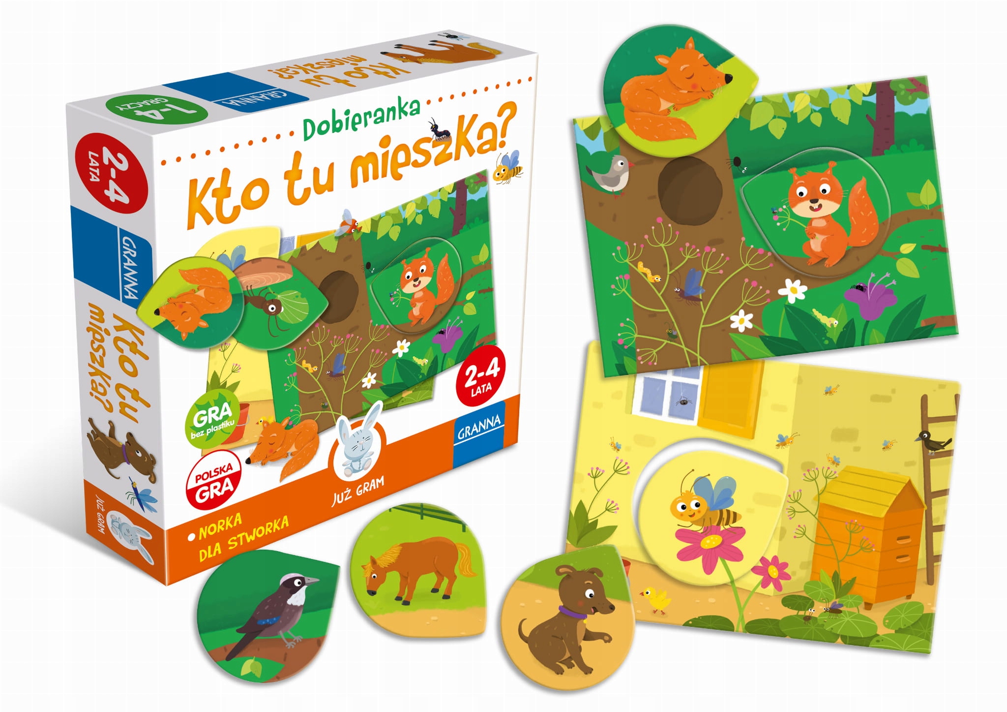 Gra planszowa Granna Kto tu mieszka? – Odkryj świat zwierząt