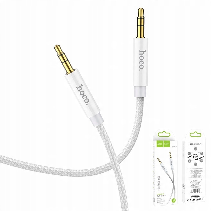 Kabel AUX Jack 3,5 mm do Jack 3,5 mm Hoco 1 m UPA19 – Wysoka jakość dźwięku