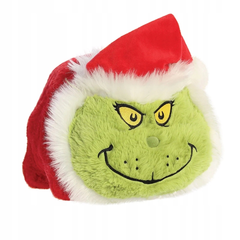 Grinch - Pluszowa maskotka / poduszka w stroju Świętego Mikołaja 25 cm z kolekcji Spudsters
