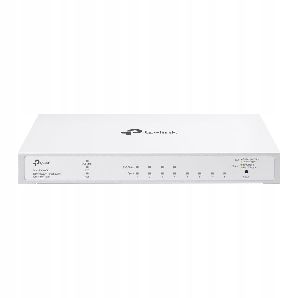 TP-Link Smart Switch Festa FS308GP 8-Port Gigabit PoE – Wydajność i niezawodność w Twojej sieci