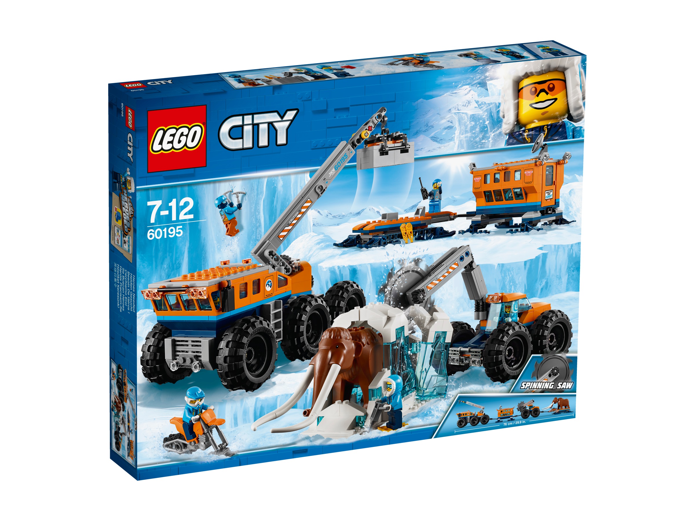 LEGO City 60195 – Arktyczna baza mobilna z mamutem