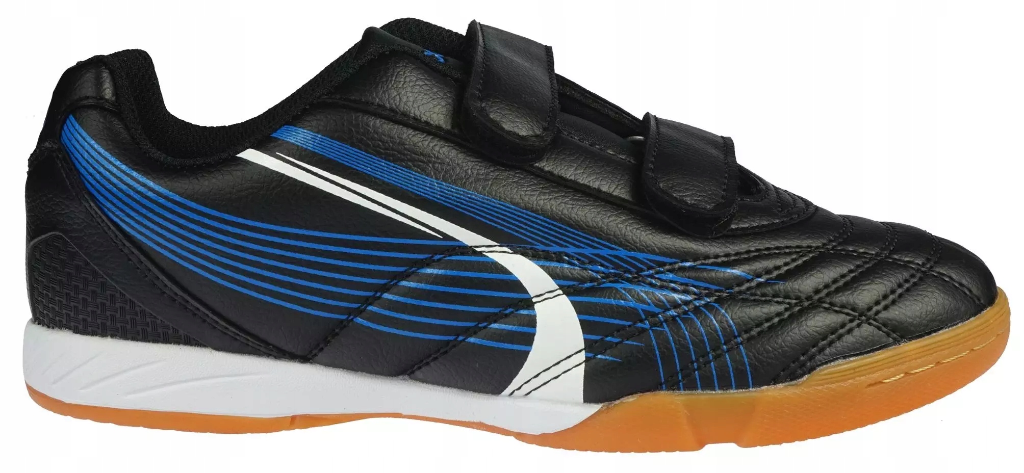 Halówki dziecięce czarno-niebieskie obuwie halowe Atletico C7336-2412-VBLBU