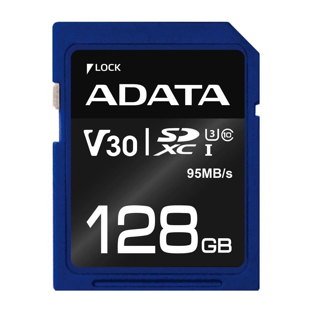 Karta pamięci ADATA Premier Pro SDXC 128 GB Class 10 UHS-I/U3 V30 – Wydajność na najwyższym poziomie