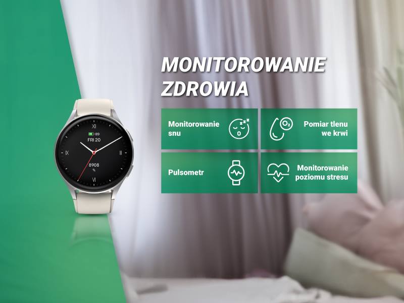 Smartwatch umożliwiający rozmowy telefoniczne przez Bluetooth