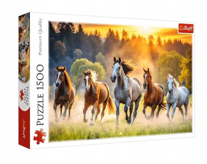 Puzzle 1500 Dzikie konie – Wciągająca zabawa dla całej rodziny