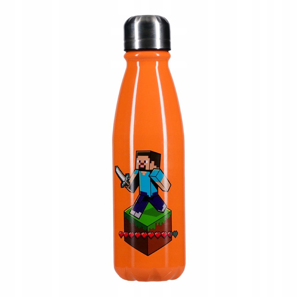 PALADONE Minecraft Butelka aluminiowa (600 ml) – Idealny towarzysz na każdą przygodę