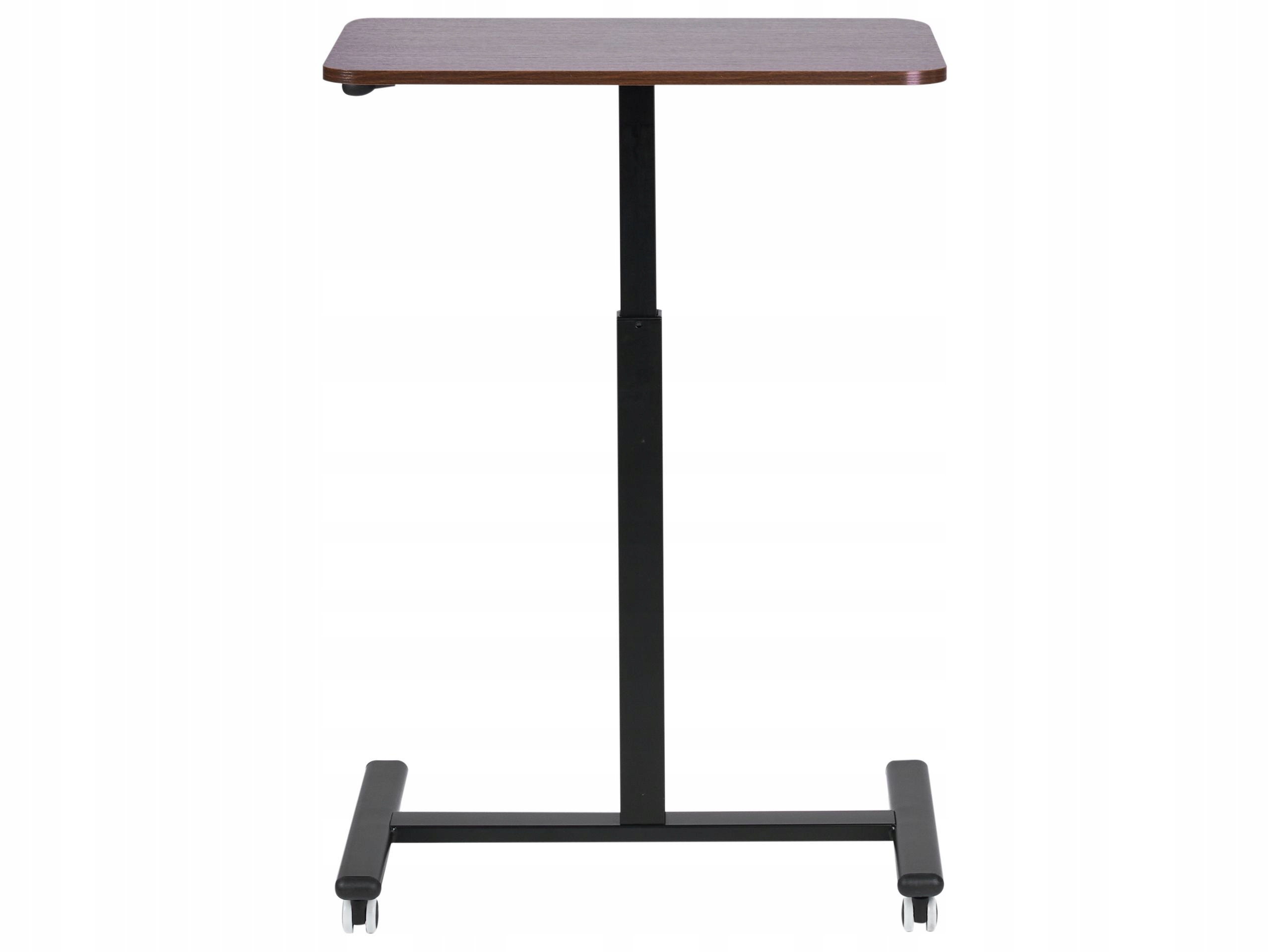 Regulowany stolik pod laptopa 65 x 48 cm ciemne drewno ACADEMIA