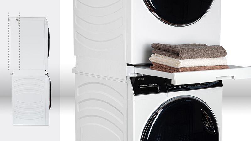 Stabilna i wytrzymała konstrukcja – Idealne połączenie pralki i suszarki