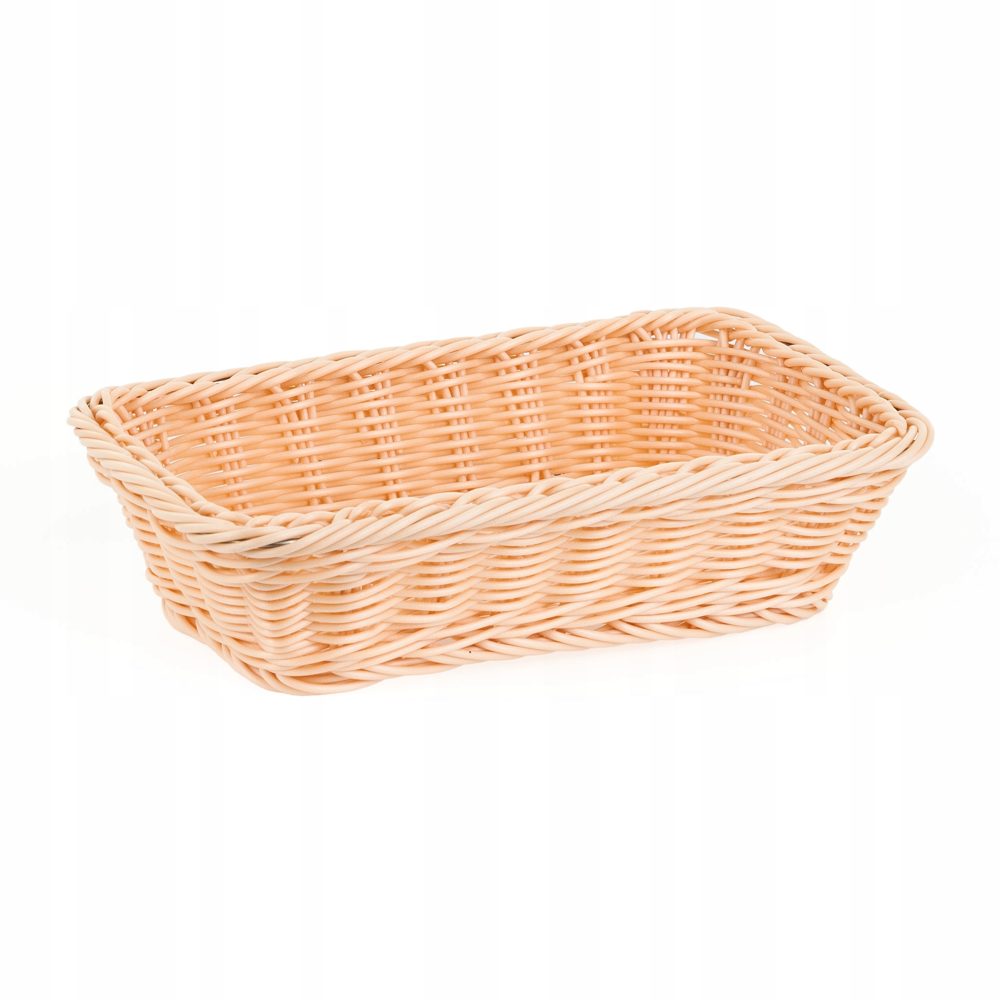 Koszyk prostokątny z polirattanu GN 1/4 265x162x65 mm, beżowy | TECHNICA, Gold Line – Elegancja i funkcjonalność w Twojej kuchni