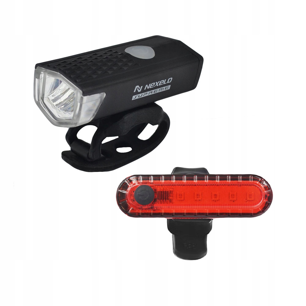 Zestaw lampek rowerowych LED NEXELO Supreme – Bezpieczeństwo i styl na każdej trasie