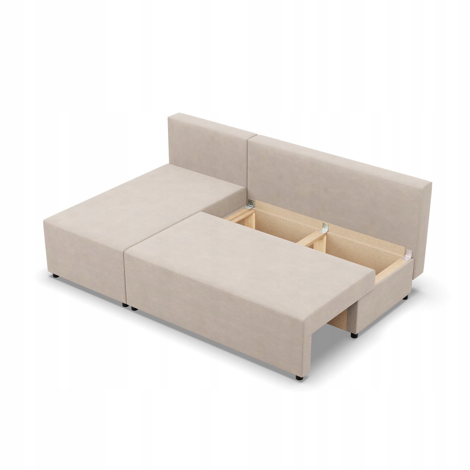 Wygodne poduszki i pojemnik na pościel