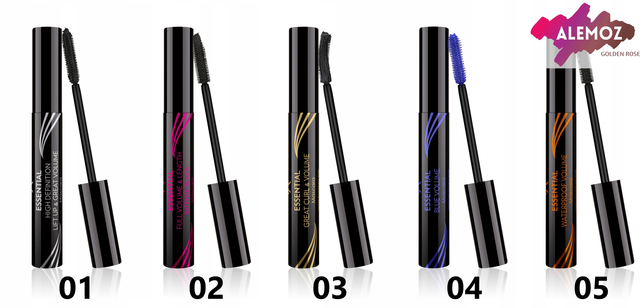 Seria tuszy MASCARA ESSENTIAL – Wybór wariantów